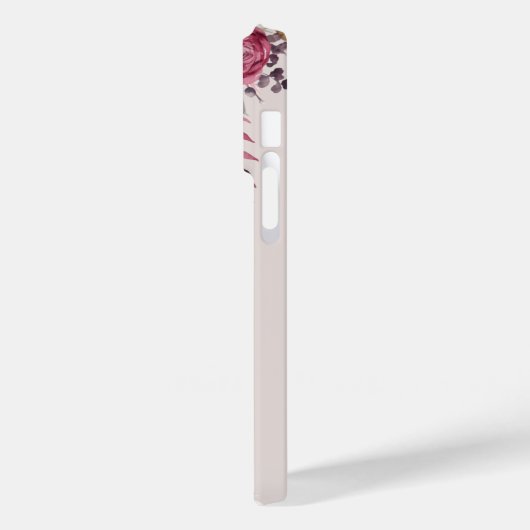 Boho Dust Roze Waterverf Flower Custom Afstuderen Case-Mate iPhone Case (Achterkant / Links)