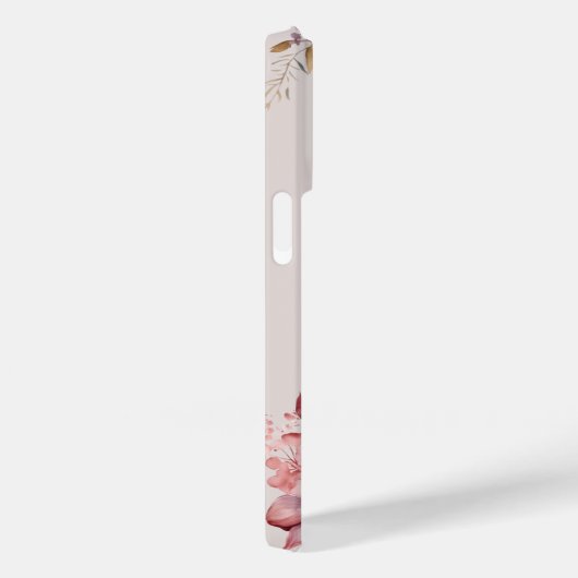 Boho Dust Roze Waterverf Flower Custom Afstuderen Case-Mate iPhone Case (Achterkant / Rechts)
