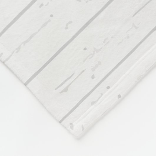 Boho Dusty Beer Grijs Hout Gepersonaliseerd Fleece Deken (Hoek)