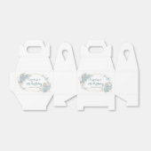 Boho Dusty Blue Butterfly Verjaardag Favorieten Do Bedankdoosjes (Uitgevouwen)