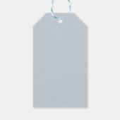 Boho Dusty Blue Dank je bruiloft Cadeaulabel (Achterkant)