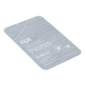 BOHO Dusty Blue Driftwood Mason Jars Wedding Magneet (Rechterzijde)