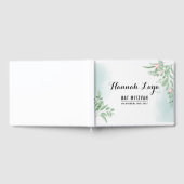 Boho Dusty Blue Eucalyptus Bat Mitzvah Gastenboek (Volledig)