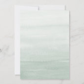 Boho Dusty Blue Eucalyptus Greenery Vrijgezellenfe Kaart (Achterkant)