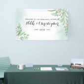 Boho Dusty Blue Eucalyptus Rehearsal Dinner Spandoek (Beurs)