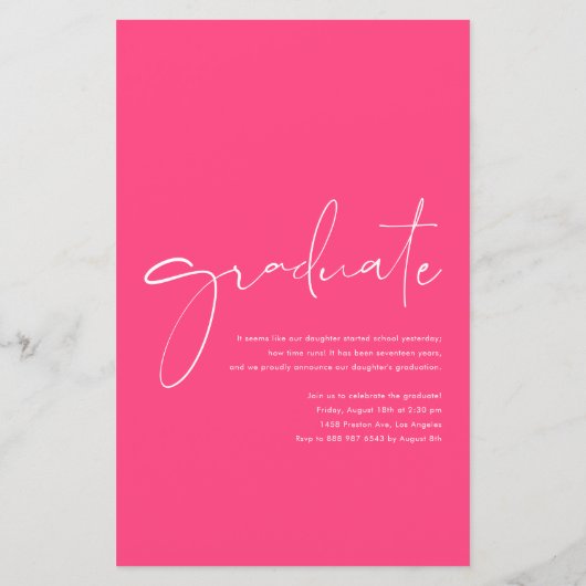 Boho Dusty Blue Minimalist Arch Foto Afstuderen (Achterkant)