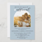 Boho Dusty Blue officiële adoptie dag viering Kaart (Voorkant)