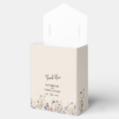 BOHO Dusty Blue Wildflowers Wedding Bedankt Bedankdoosjes (Geopend)