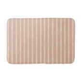 Boho Dusty Blush Pink and Cream Stripes Badmat (Voorkant)