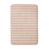 Boho Dusty Blush Pink and Cream Stripes Badmat (Voorkant Verticaal)