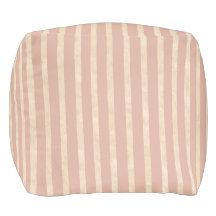 Boho Dusty Blush Pink and Cream Stripes
