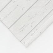 Boho Dusty Fox Grijs Hout Gepersonaliseerd Fleece Deken (Hoek)