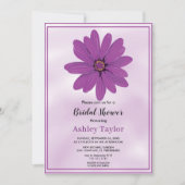 Boho dusty paars greenery floral Vrijgezellenfeest Kaart (Voorkant)