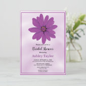 Boho dusty paars greenery floral Vrijgezellenfeest Kaart (Staand voorkant)