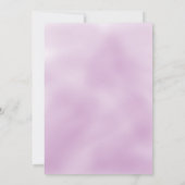 Boho dusty paars greenery floral Vrijgezellenfeest Kaart (Achterkant)