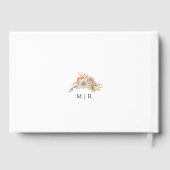 Boho Dusty Roos Bloemen bruiloft gastenboek (Achterkant)