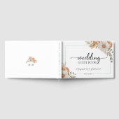 Boho Dusty Roos Bloemen bruiloft gastenboek (Volledig)