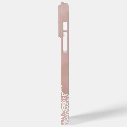 Boho Dusty Roos Mandala Aangepaste naam Case-Mate iPhone Case (Achterkant / Links)