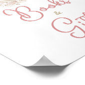 Boho Dusty Roos Pompoen Boeken en geschenken Poster (Hoek)