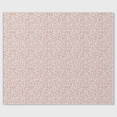 Boho Dusty Rose Leopard Print  Cadeaupapier (Vlak)