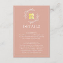 Boho dusty roze blad met een moderne Chinese bruil