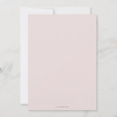 Boho Dusty Roze Bruin Bloemen Pampas Grass Bruilof Save The Date (Achterkant)