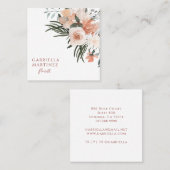 Boho Dusty Roze Groene Bloemist Visitekaartje (Voorkant / Achterkant)