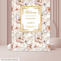 Boho Dusty Roze Ivoor Goud Trouwtapijt