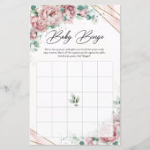 Boho dusty roze pinda's eucalyptus baby Bingo (Voorkant)