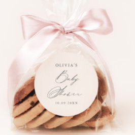 Boho Earth Tone Baby shower Ronde Sticker