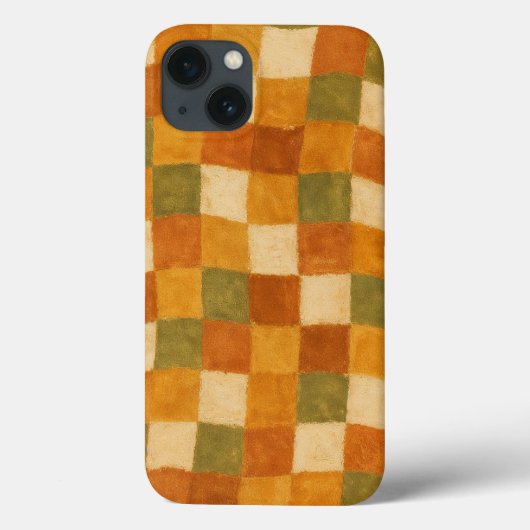 Boho Earth Tone Checkered Pattern Case-Mate iPhone Case (Achterkant)