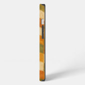 Boho Earth Tone Checkered Pattern iPhone Hoesje (Linkerkant)