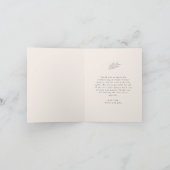 Boho Earth Tone Rainbow Baby shower Bedankkaart (Binnen)