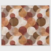 Boho Earth Tones Terracotta Geometric Pattern Cadeaupapier (Vlak)