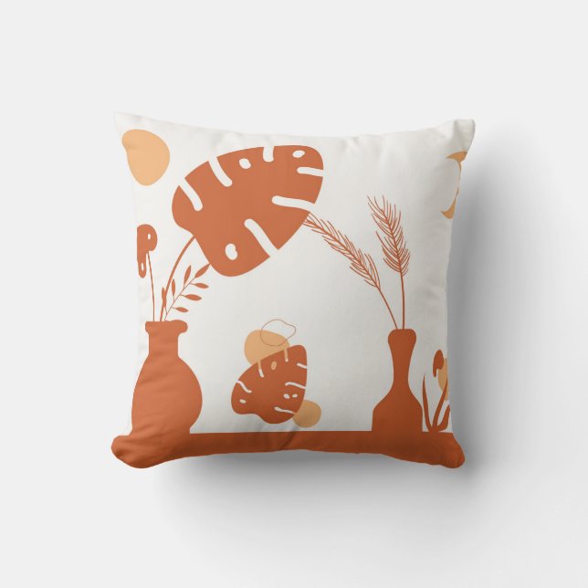 Boho Earth Tones Throw Pillows Kussen (Voorkant)