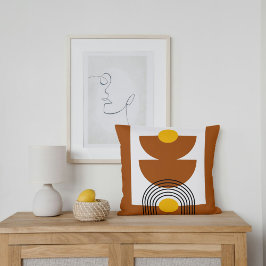 Boho Earth Tones Throw Pillows Kussen