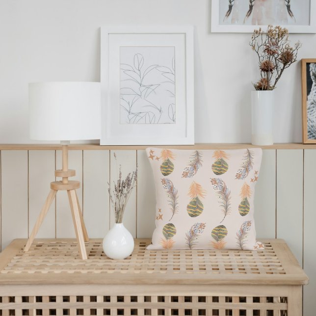 Boho Earth Tones Throw Pillows Kussen (Creator heeft geüpload)