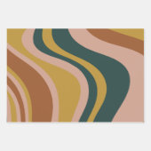 Boho Earth Tones Trendy Modern Abstracte patronen Inpakpapier Vel (Voorkant 3)