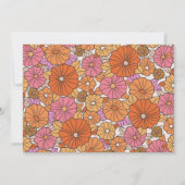 Boho Earthy Burnt Oranje Floral Persoonlijke naam Notitiekaartje (Achterkant)