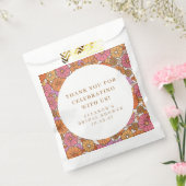 Boho Earthy Floral Vrijgezellenfeest Custom Dank u Bedankzakje (Gezegeld)