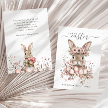 Boho Easter  Bunny Blush Bloemeneieren