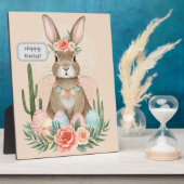 Boho Easter Bunny Whimsical Pastel Fotoplaat (Zijkant)
