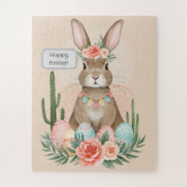 Boho Easter Bunny Whimsical Pastel Legpuzzel