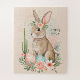 Boho Easter Bunny Whimsical Pastel Legpuzzel