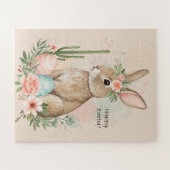 Boho Easter Bunny Whimsical Pastel Legpuzzel (Horizontaal)