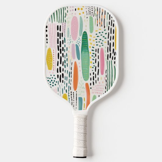 Boho Eclectic Pickleball Paddle (Achterkant)