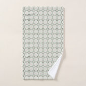 Boho eclectisch ingewikkeld delicaat kerstpatroon bad handdoek (Handdoek)