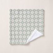 Boho eclectisch ingewikkeld delicaat kerstpatroon bad handdoek (Wasdoekje)