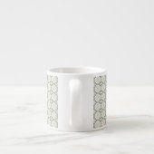 Boho Eclectisch Ingewikkeld Delicaat Kerstpatroon Espresso Kop (Achterkant)