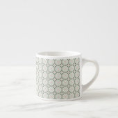 Boho Eclectisch Ingewikkeld Delicaat Kerstpatroon Espresso Kop (Rechts)